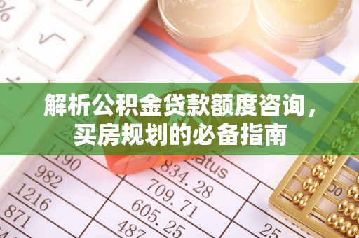 连云解析公积金贷款额度咨询，买房规划的必备指南