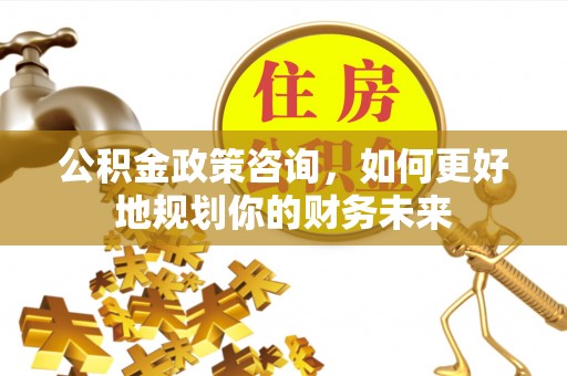 连云公积金政策咨询，如何更好地规划你的财务未来